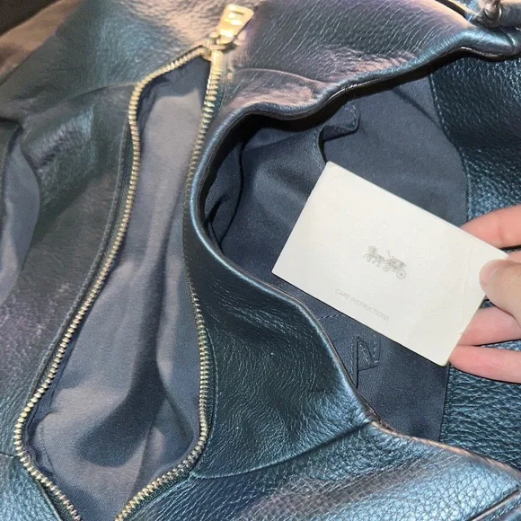 Coach Blue Leather Hobo Bag - Picture 5 of 5